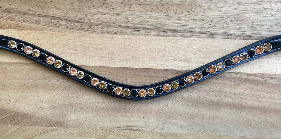 Lak frontriem enkele rij stenen