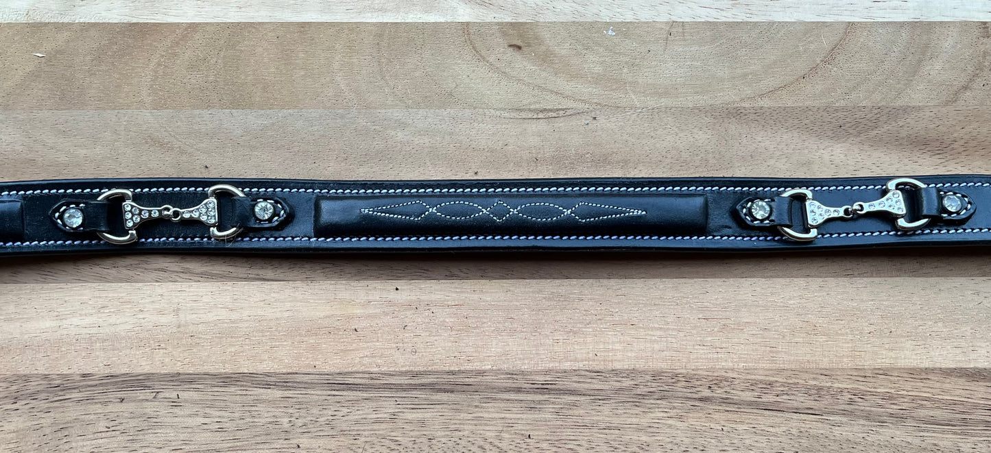 Leren riem met bitje