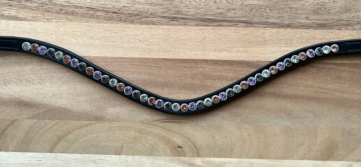 Frontriem enkele rij stenen