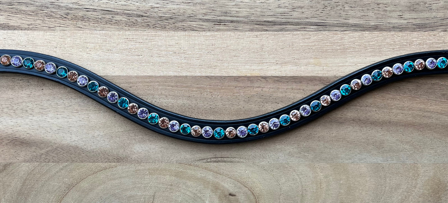 Frontriem enkele rij stenen