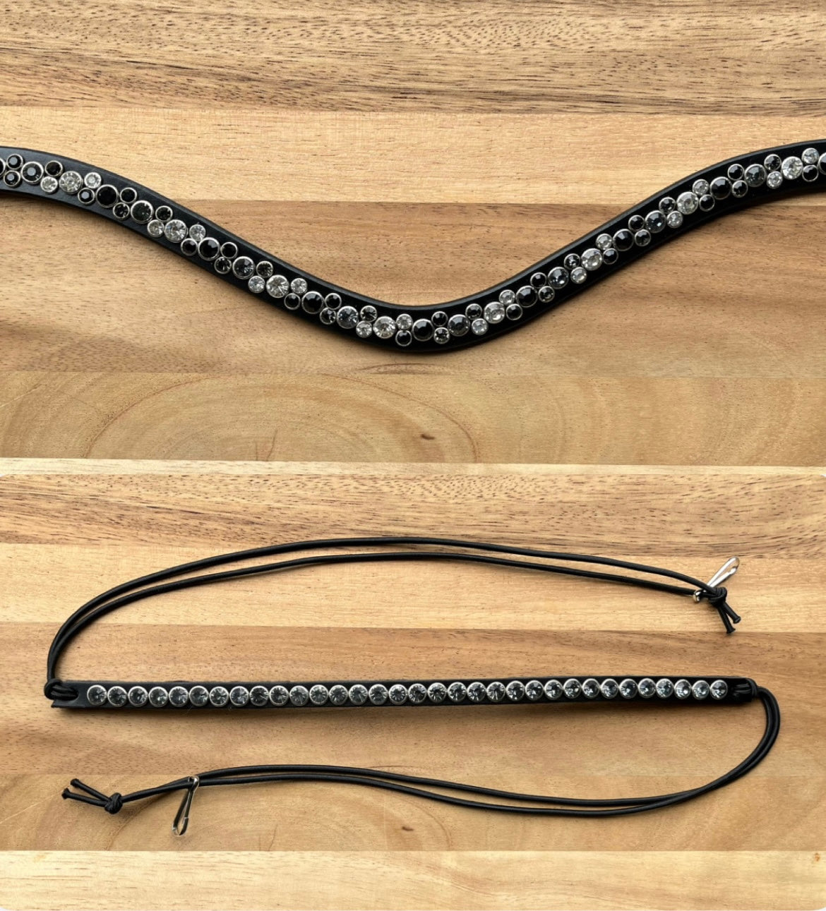 Combideal frontriem dubbele rij + zadelsieraad