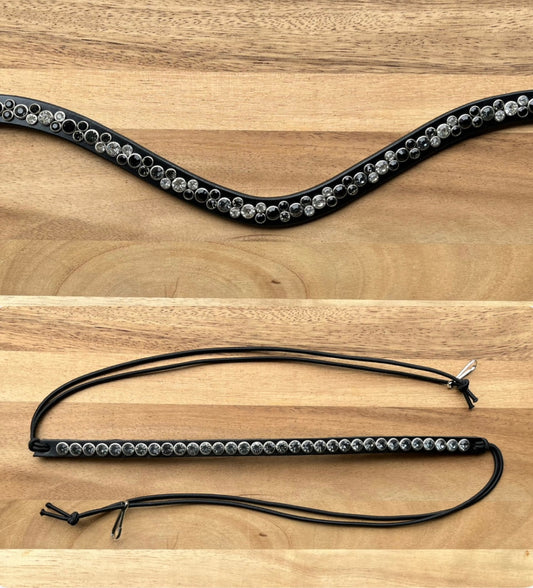 Combideal frontriem dubbele rij + zadelsieraad