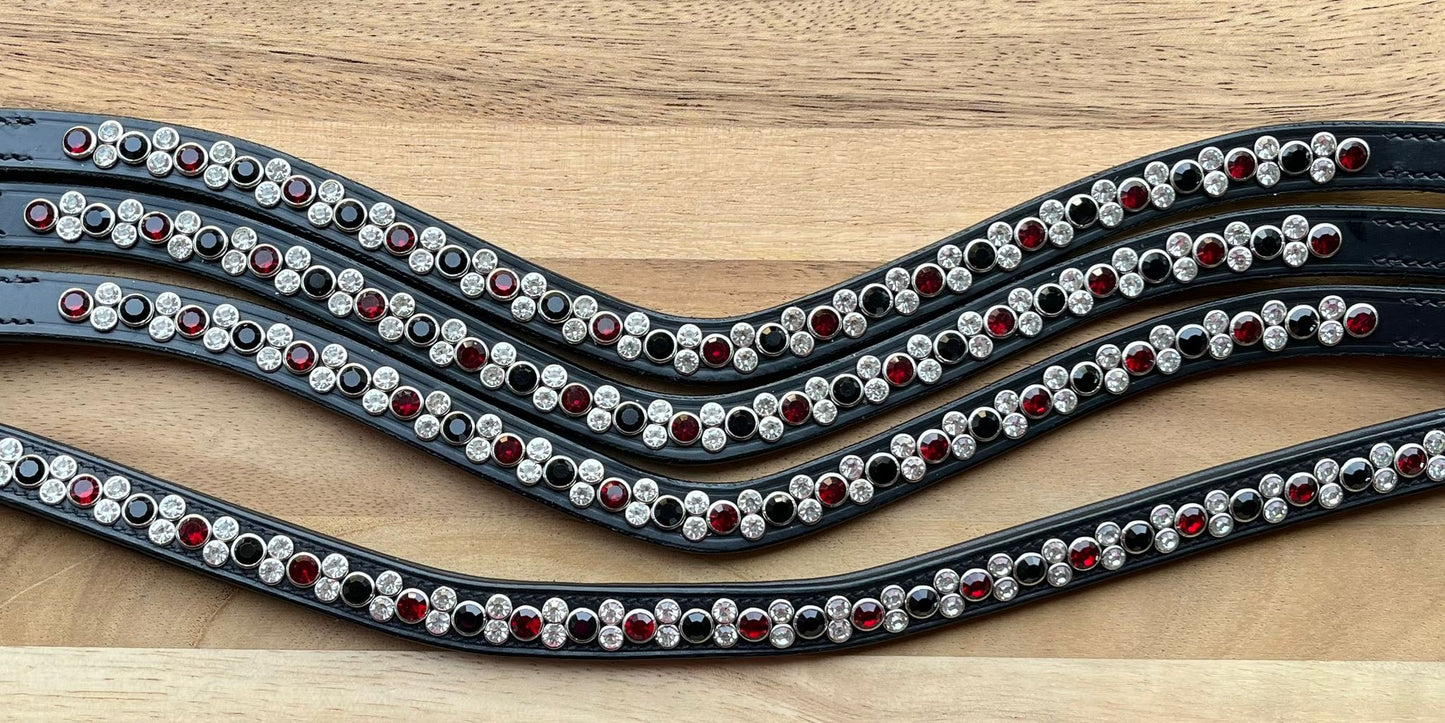 Frontriem dubbele rij stenen