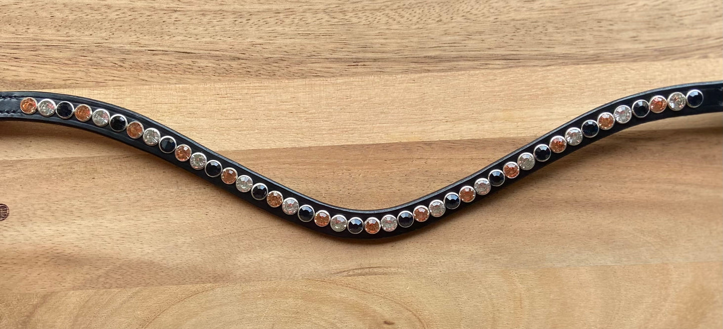 Frontriem enkele rij stenen