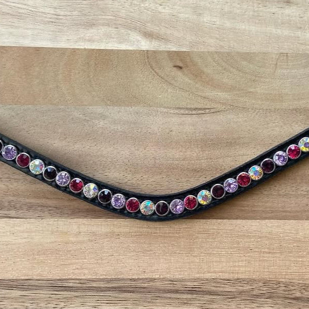 Lak frontriem enkele rij stenen