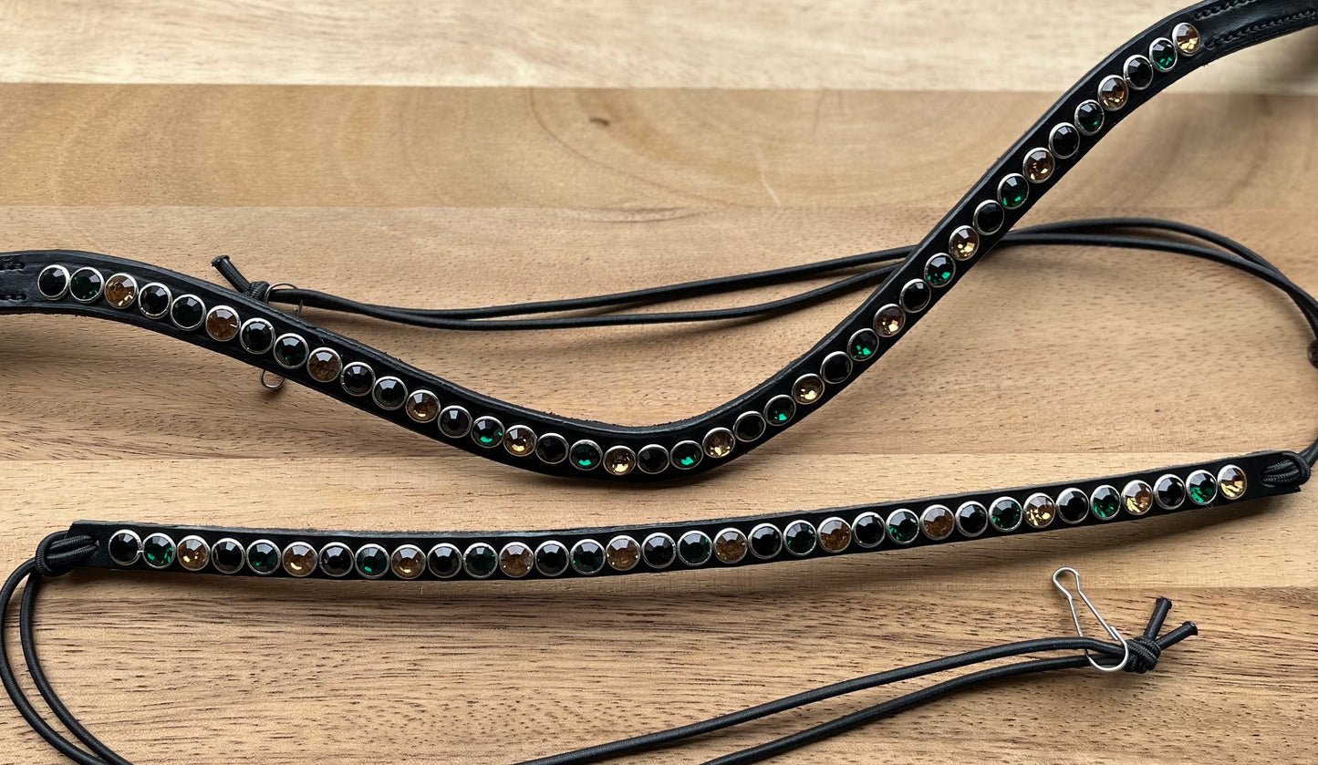 Combideal frontriem enkele rij + zadelsieraad