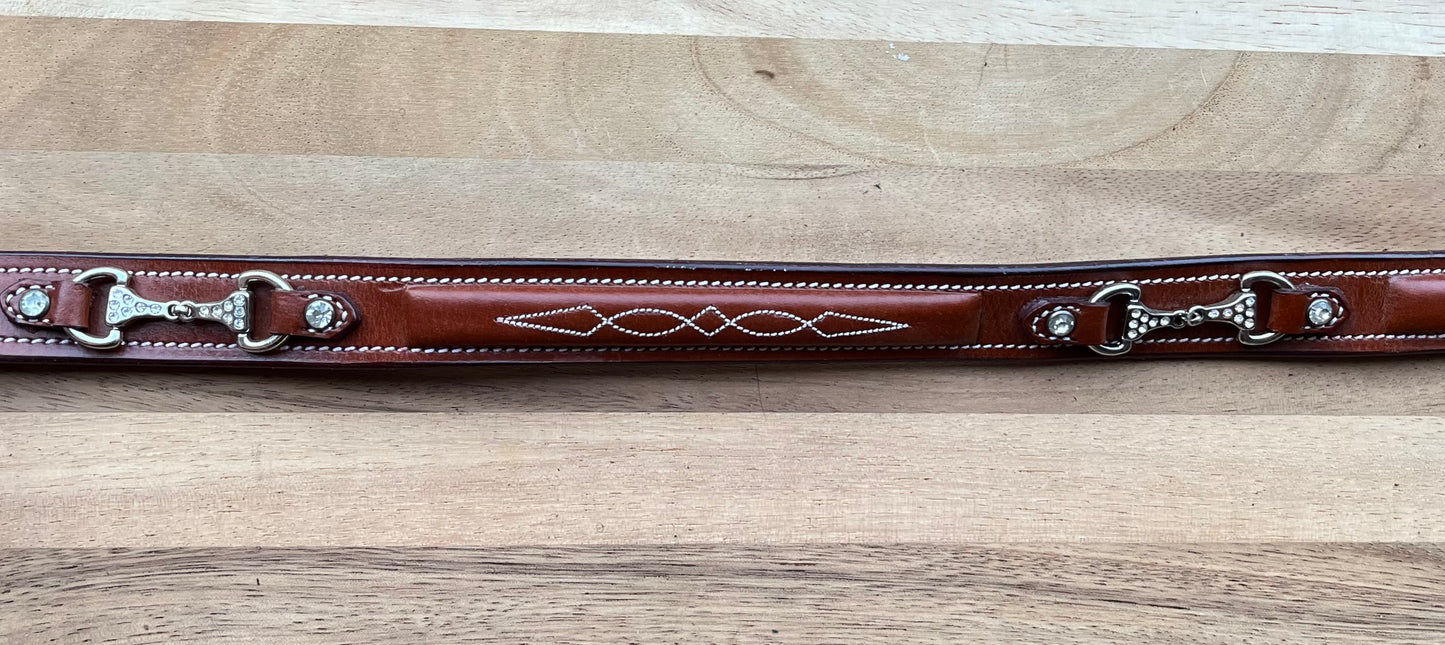 Leren riem met bitje