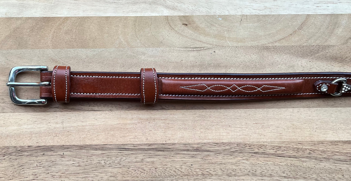 Leren riem met bitje