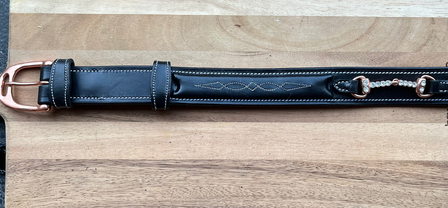 Leren riem met bitje