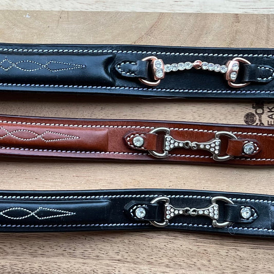 Leren riem met bitje