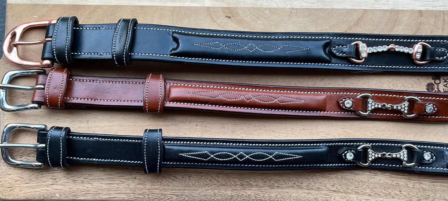 Leren riem met bitje