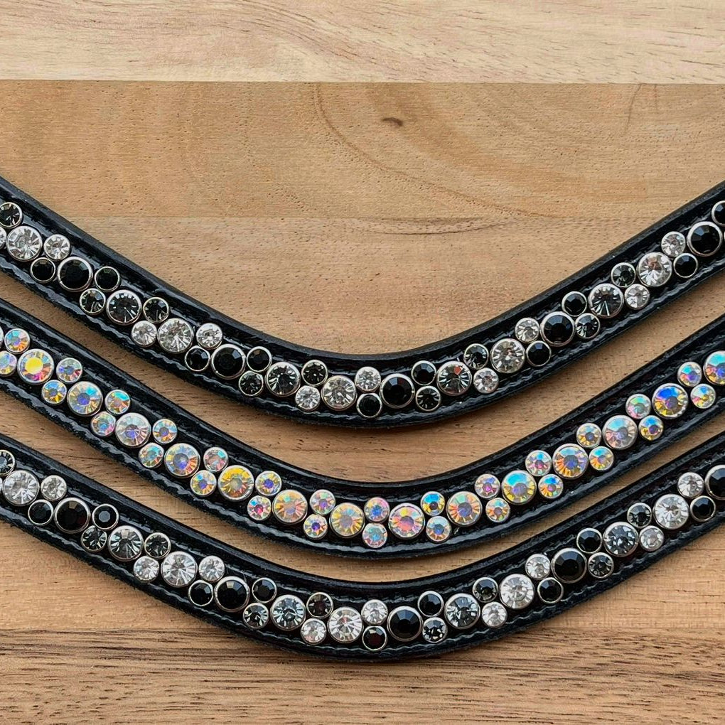 Lak frontriem dubbele rij stenen