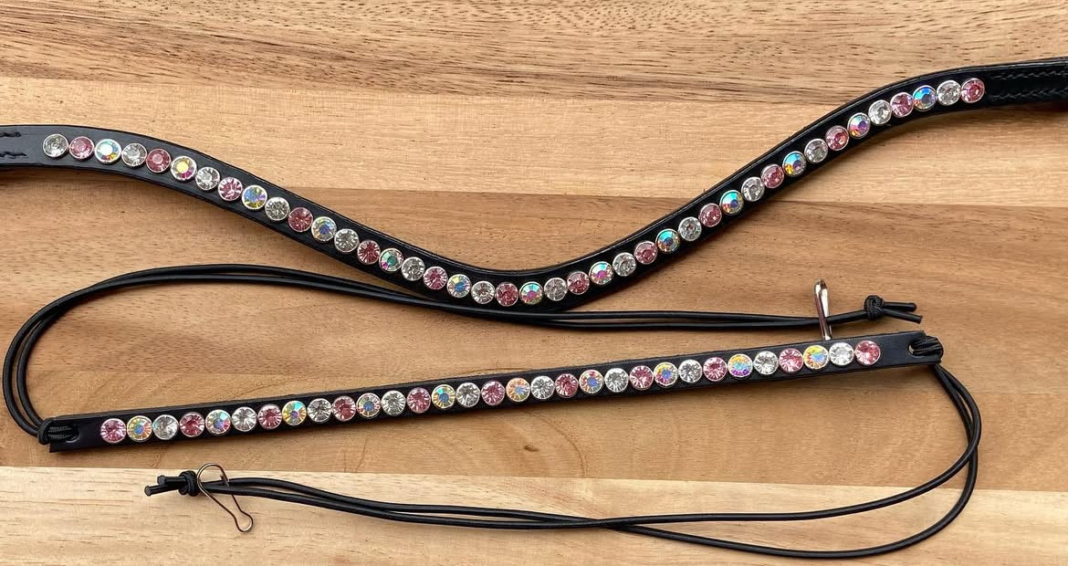 Combideal frontriem enkele rij + zadelsieraad